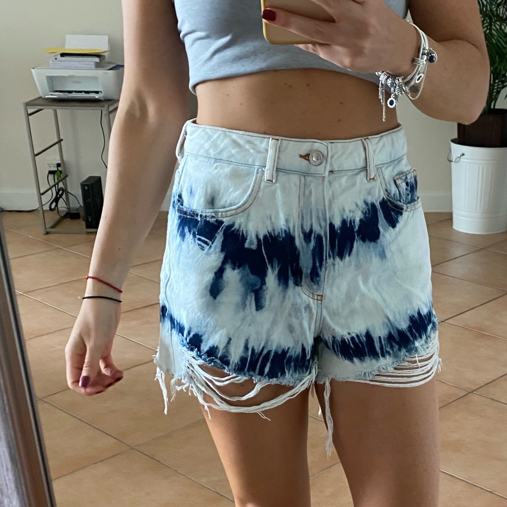 Zara denim shorts 38